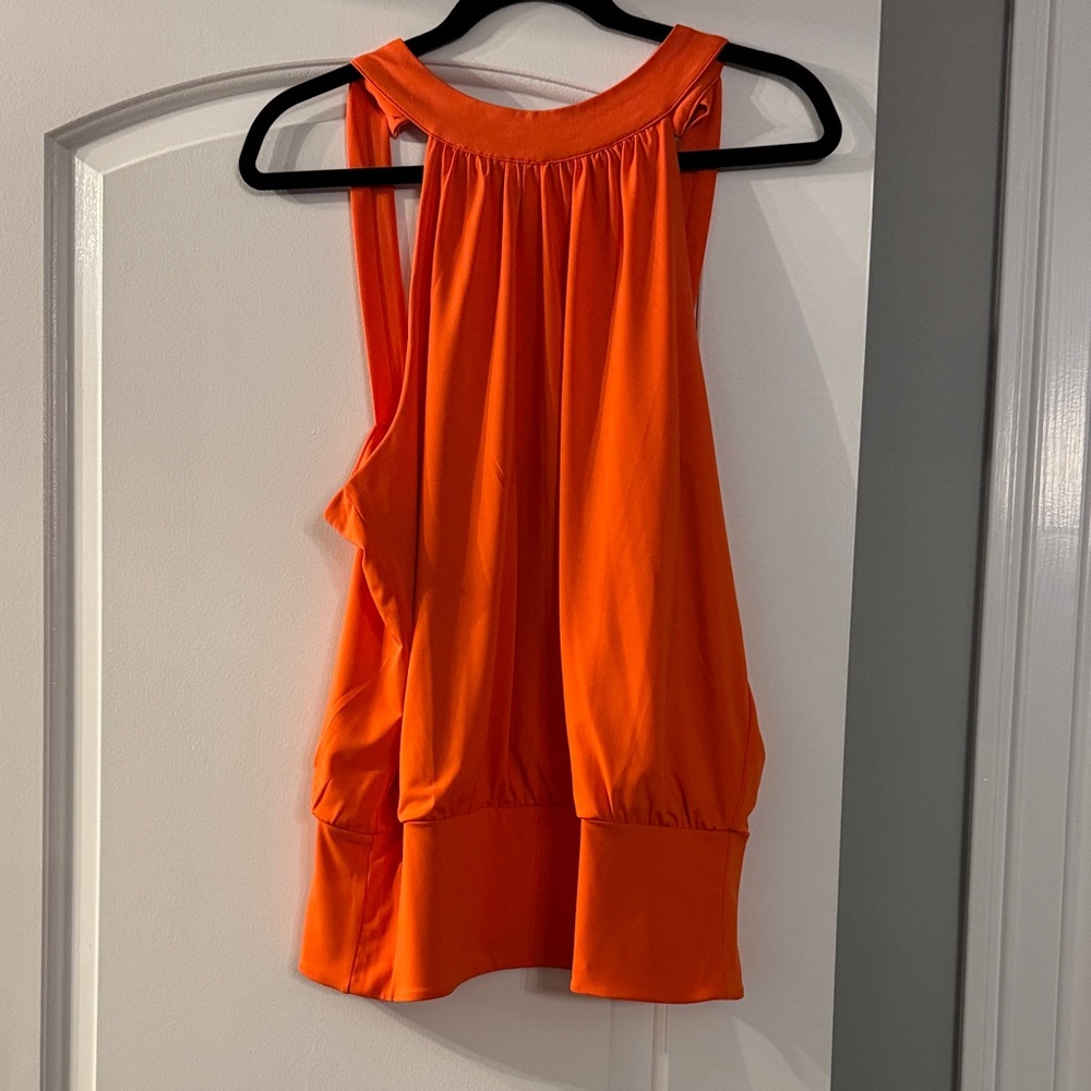 Boston Proper Bold Orange Blouse